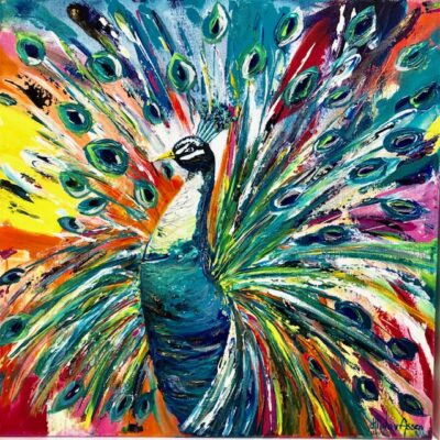 Pauw-Acryl-op-doek-40-x-40